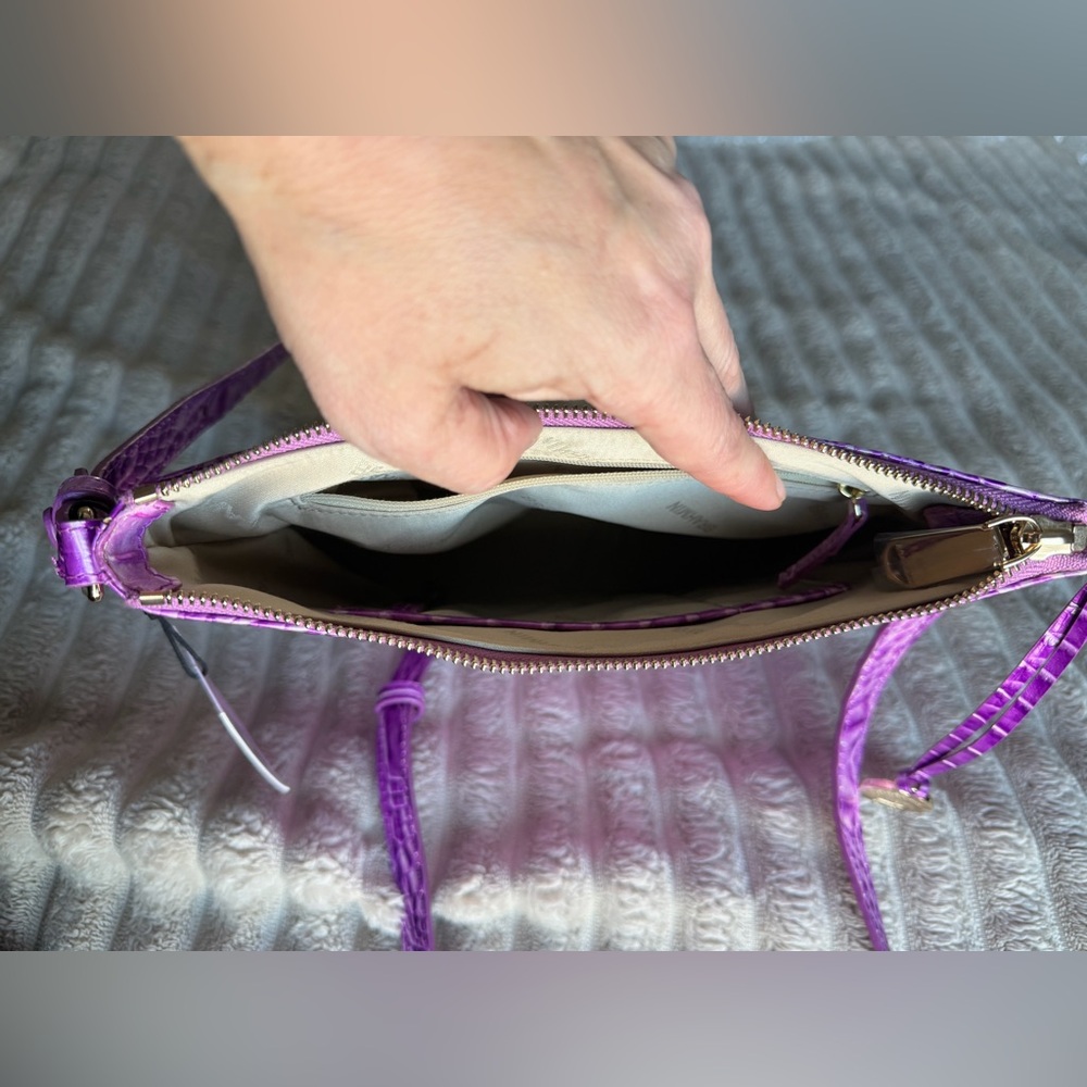 Brahmin Katie Crossbody in Lilac Essence Melbourne w/ Dustbag NWT - Picture 7 of 10